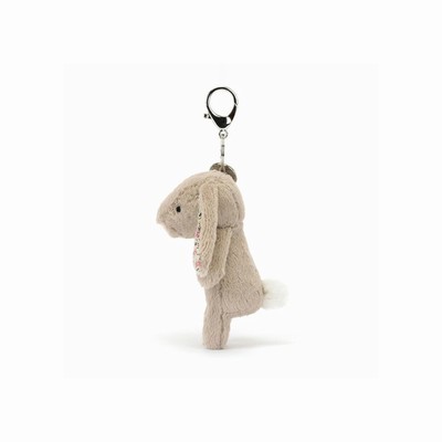 Jellycat Blossom Beige Bunny Bag Charm Australia | 329087UOW